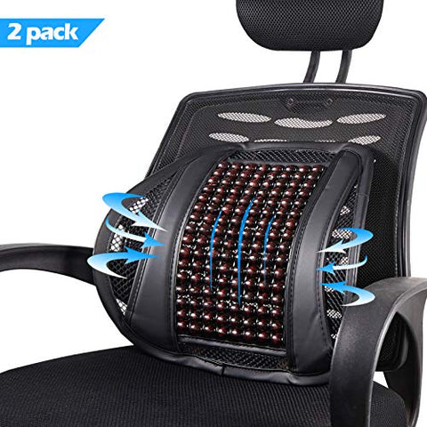 Travelwant Lumbar Support, Car Back Support Mesh Double Layers