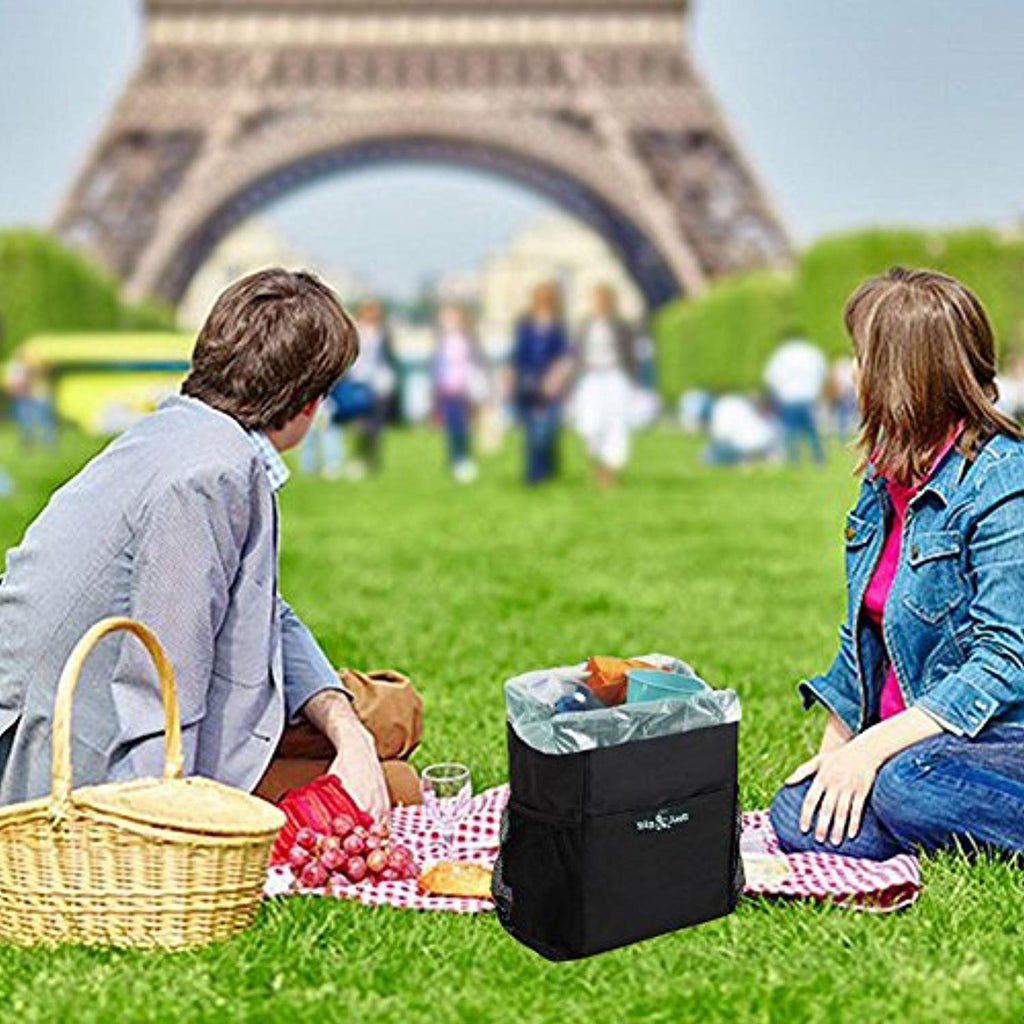Big Ant Car Trash Can with Lid, Waterproof Auto Garbage Bin - Black –  Online store for your car