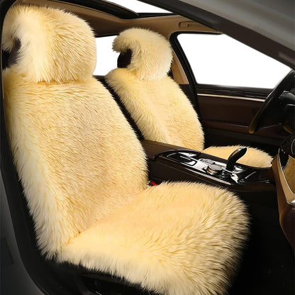 Big Ant Sheepskin Seat Covers, Sleek Design Authentic Australian Full Size Car Seat Pad Soft Long Wool Warm Seat Cover